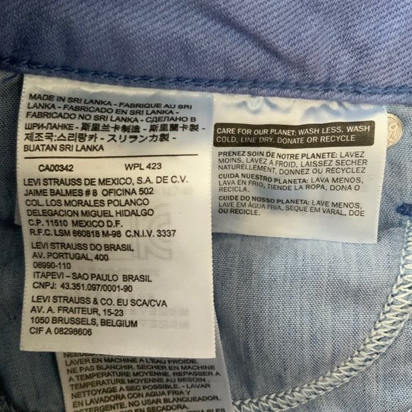 Levi’s Legging Super Skinny Ultra Low Rise 535 Stretch Ombre Pants - Picture 8 of 11